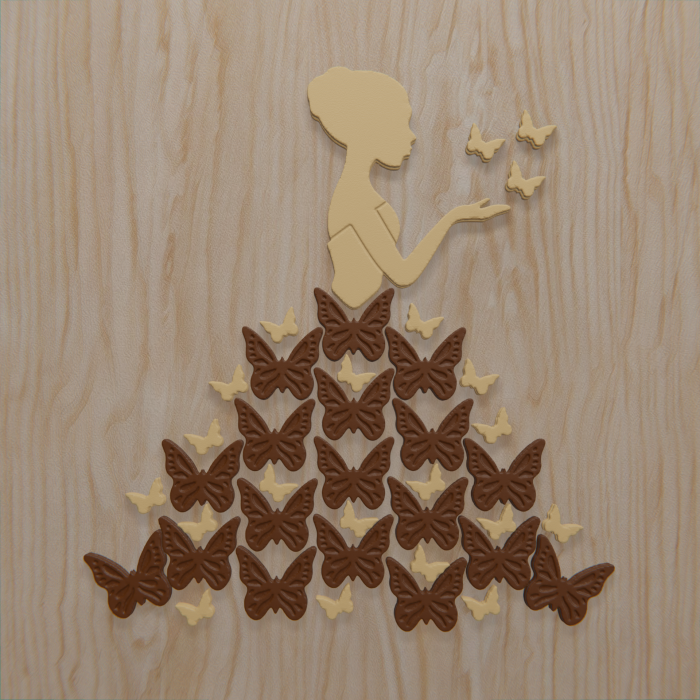 Ragazza con farfalle